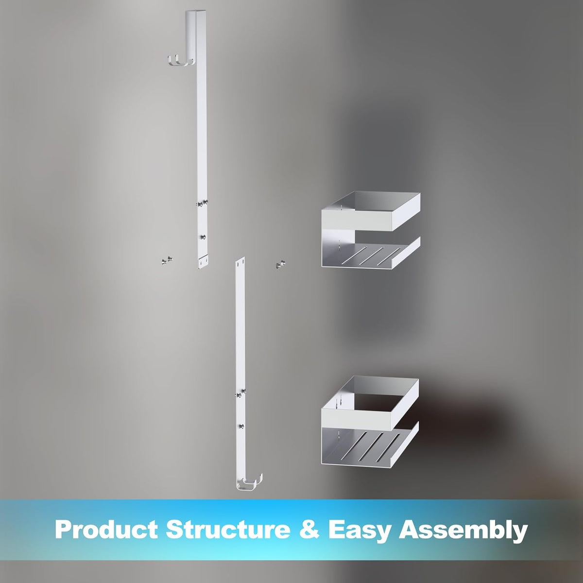 shower-caddy-hanging-over-frameless-glass-door-shower-shelf-silver