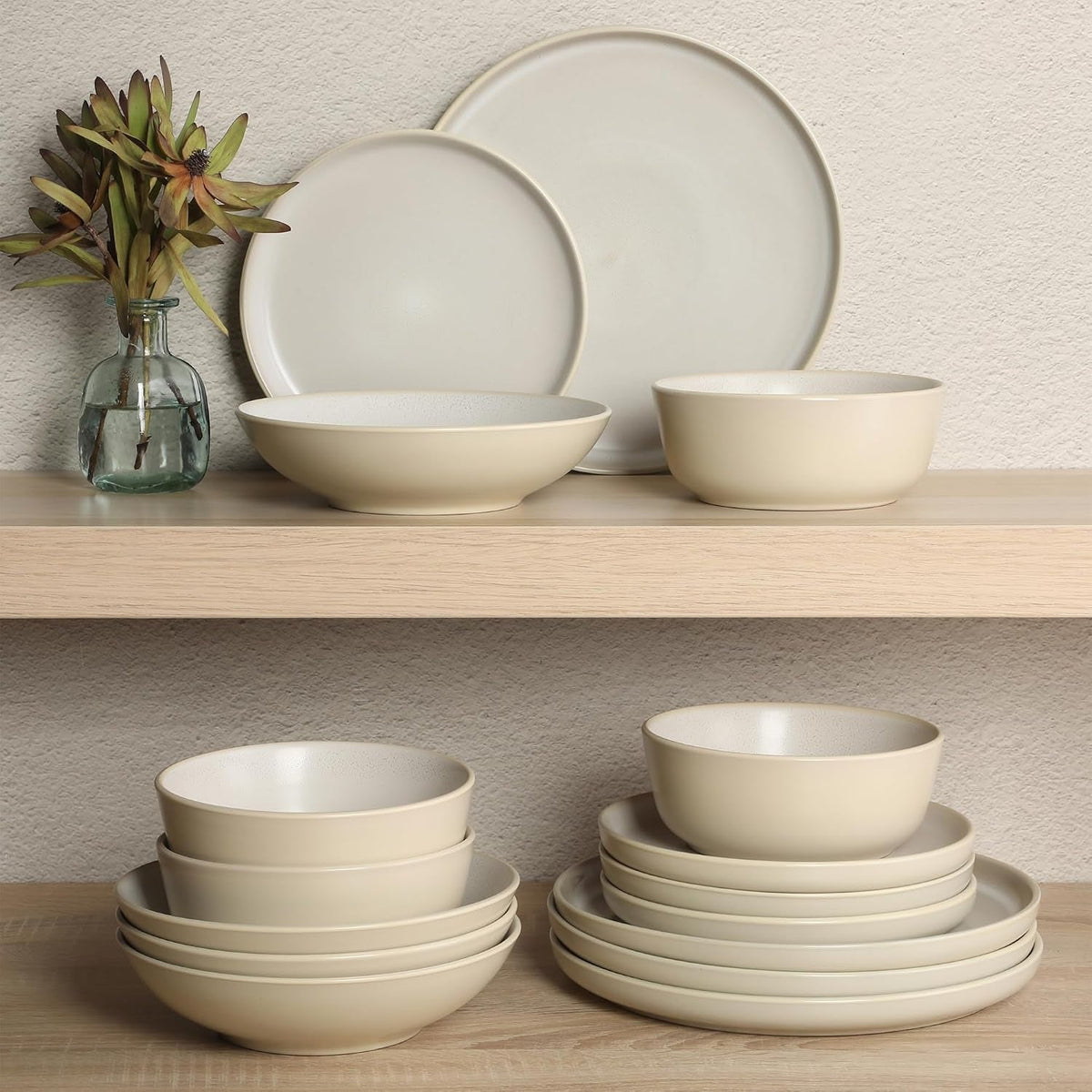 tribeca-loft-16-piece-dinnerware-set-matte-cream-and-white-reactive-glaze-stoneware-double-bowl-round-plates-and-bowls-modern-neutral-tableware-for-4-dishwasher-microwave-safe