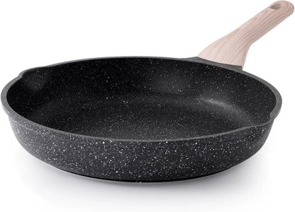 Nonstick Frying Pan, 12.5 Inch Large Skillet, Granite Cooking Pan, Healthy and Non Toxic, Induction Compatible, PFOA Free1