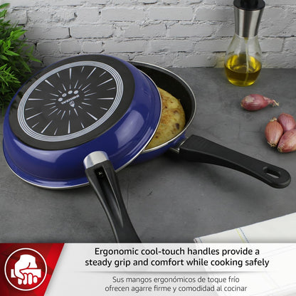 Frittata 9.4-Inch Nonstick Double Sided Frying Pan, All-Stovetops Compatible, Dishwasher Safe – Ideal for Spanish Tortilla4