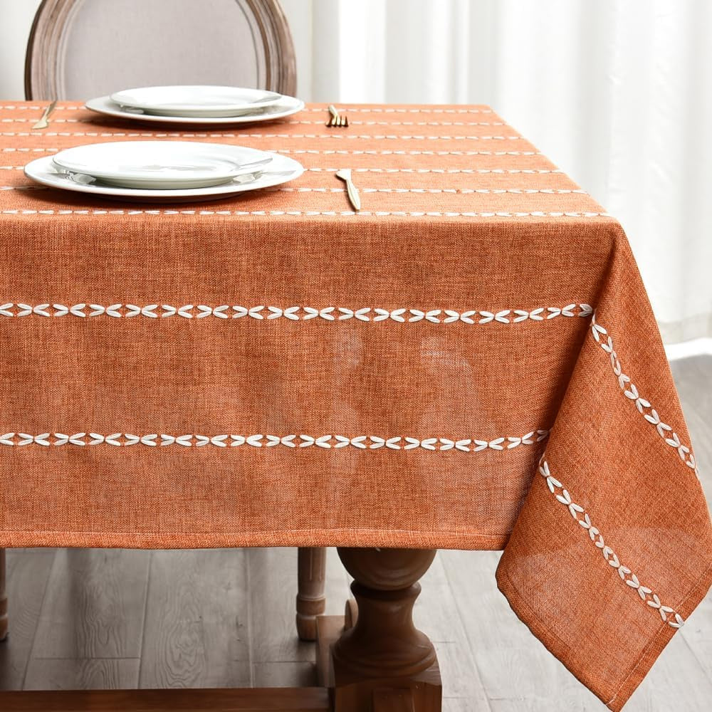cotton-orange-table-cloth-square-53x53-inch-fall-tablecloth-linen