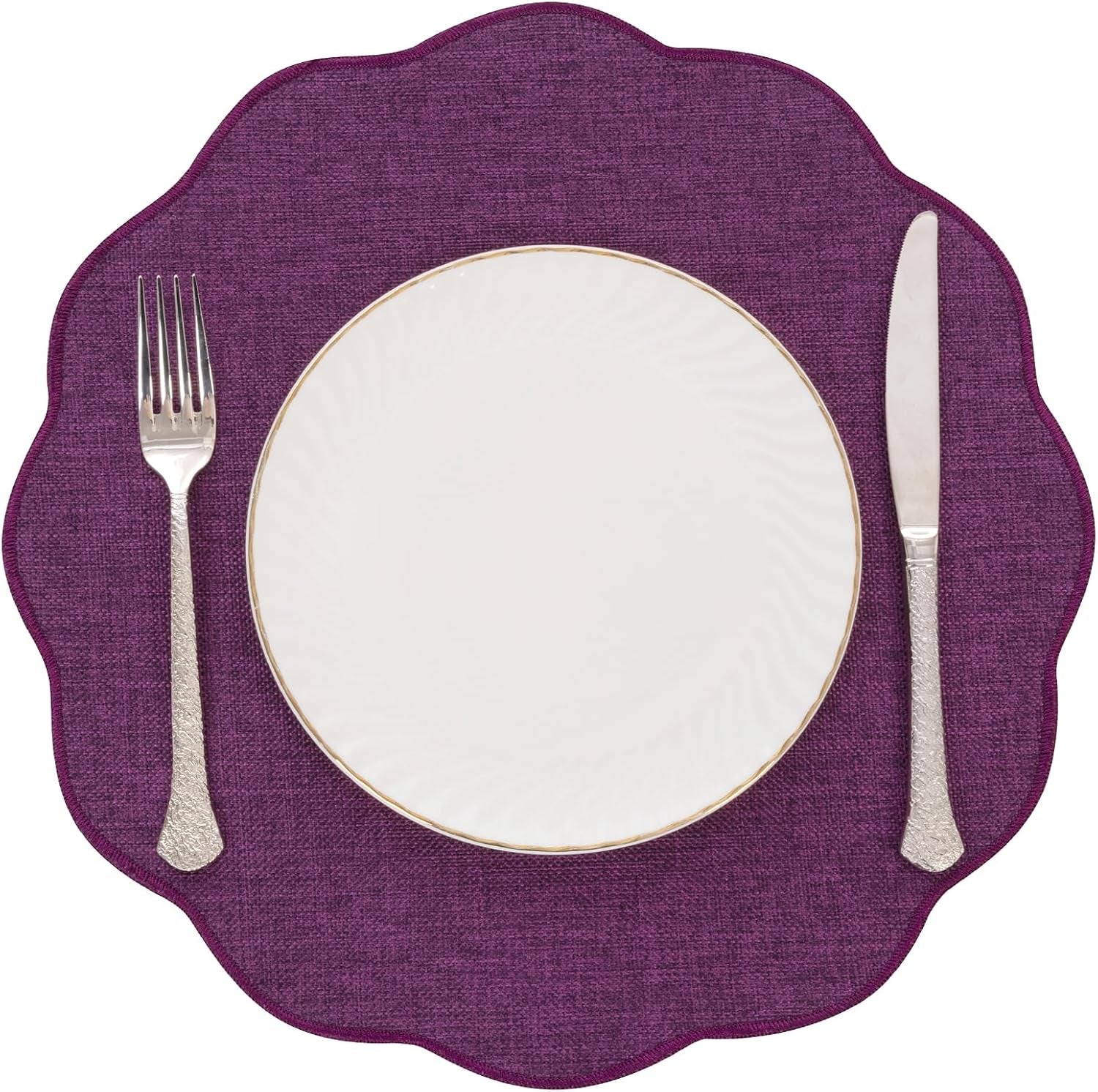 scalloped-round-placemats-set-of-6-polyester-linen-blend-15-inch-washable-non-slip-place-mats-easy-clean-heat-resistant-table-mats-for-kitchen-dining-table-decor-purple