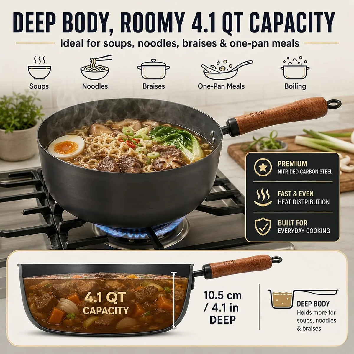 4-qt-nitrided-carbon-steel-deep-wok-with-lid-flat-bottom-deep-4-qt-nitrided-steel-for-braising-soups-noodles-and-one-pot-meals-wooden-handle-gas-electric-and-induction-ready