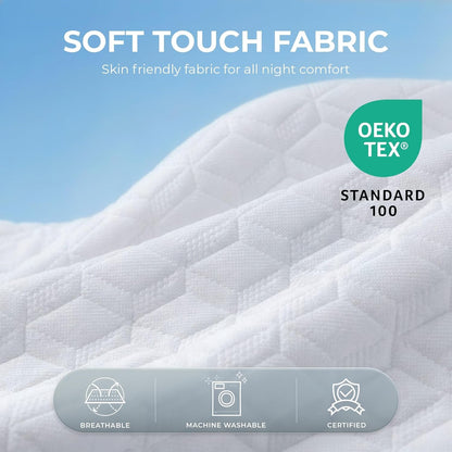 Twin 6 Inch Cooling Gel Memory Foam Mattress Pressure Relief | Medium Feel, Removable Washable Cover, Anti-Slip Bottom, Bed in a Box, Breathable, Fiberglass Free, Certipur-Us Certified3