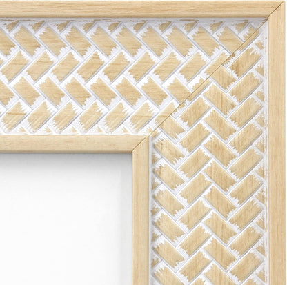 Boho 5X7 Picture Frame Rattan Photo Frame Set of 24