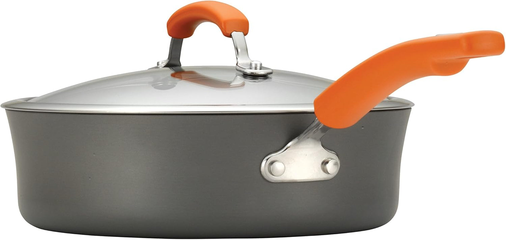 brights-hard-anodized-aluminum-nonstick-cookware-set-with-glass-lids-10-piece-pot-and-pan-set-gray-with-orange-handles