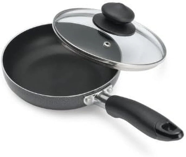 Bene Casa Fry Pan Glass Non Stick Black 464 Deg F 12" X 7" X 3"1