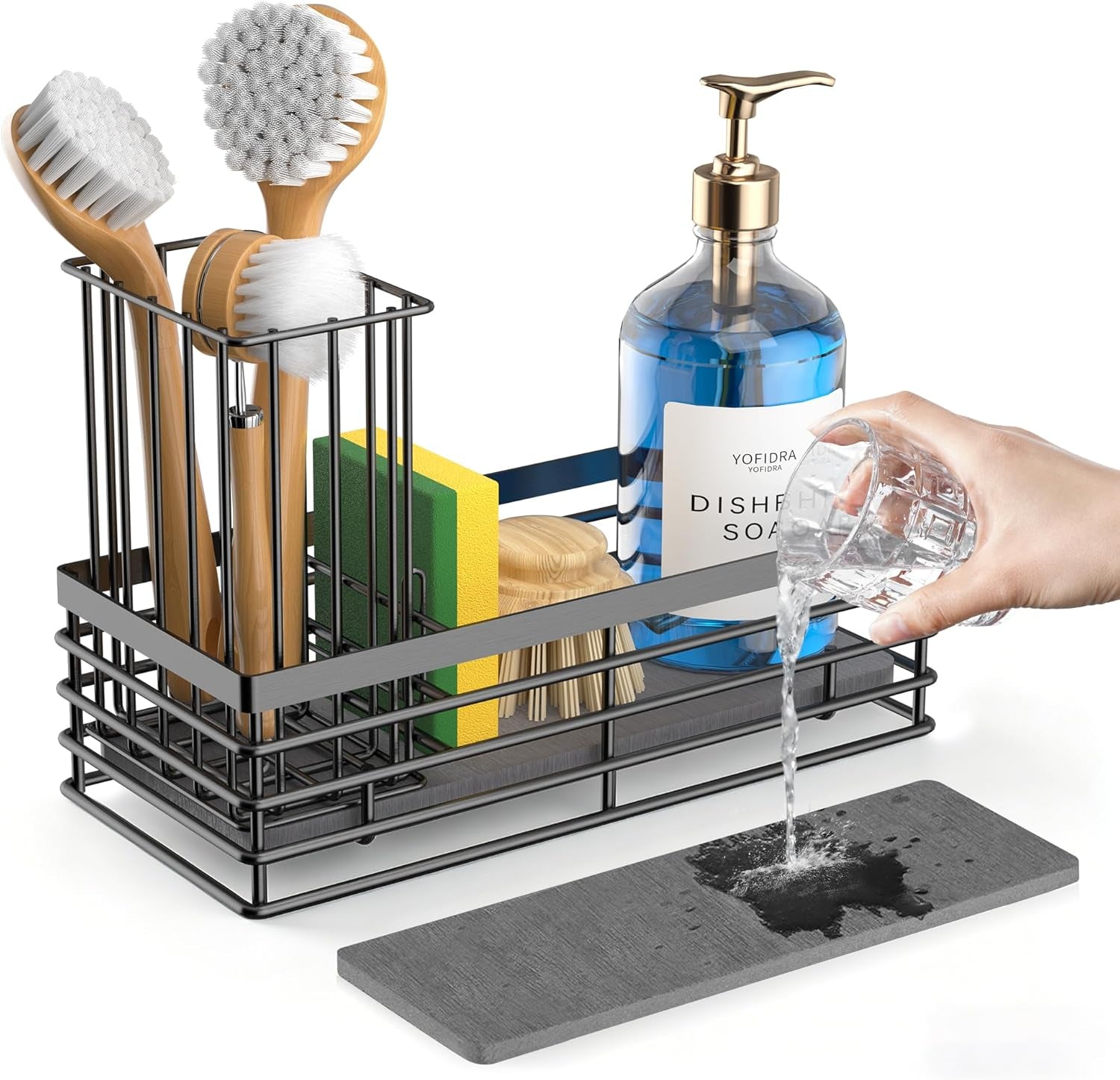 sponge-holder-for-kitchen-sink-sink-caddy-with-stone-drying-mat