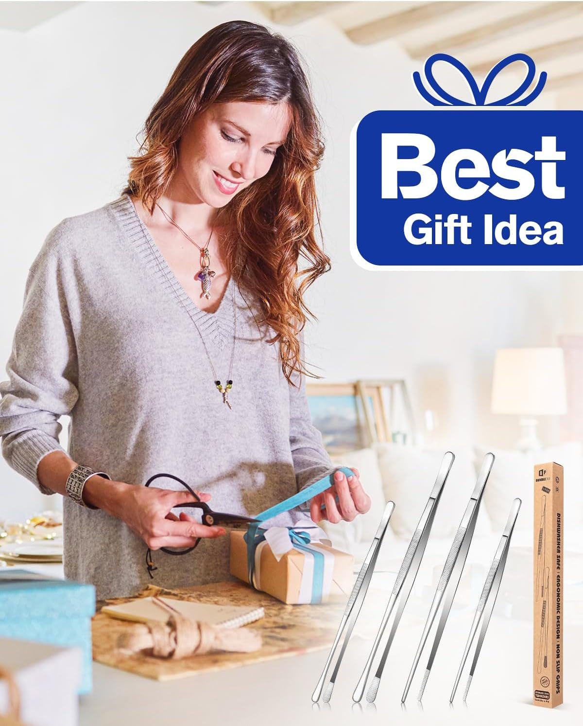 4-pcs-fine-long-tweezer-tongs-professional-silver-12-and-10-stainless-steel-for-kitchen-food-cooking-repairing-sea-food-and-bbq