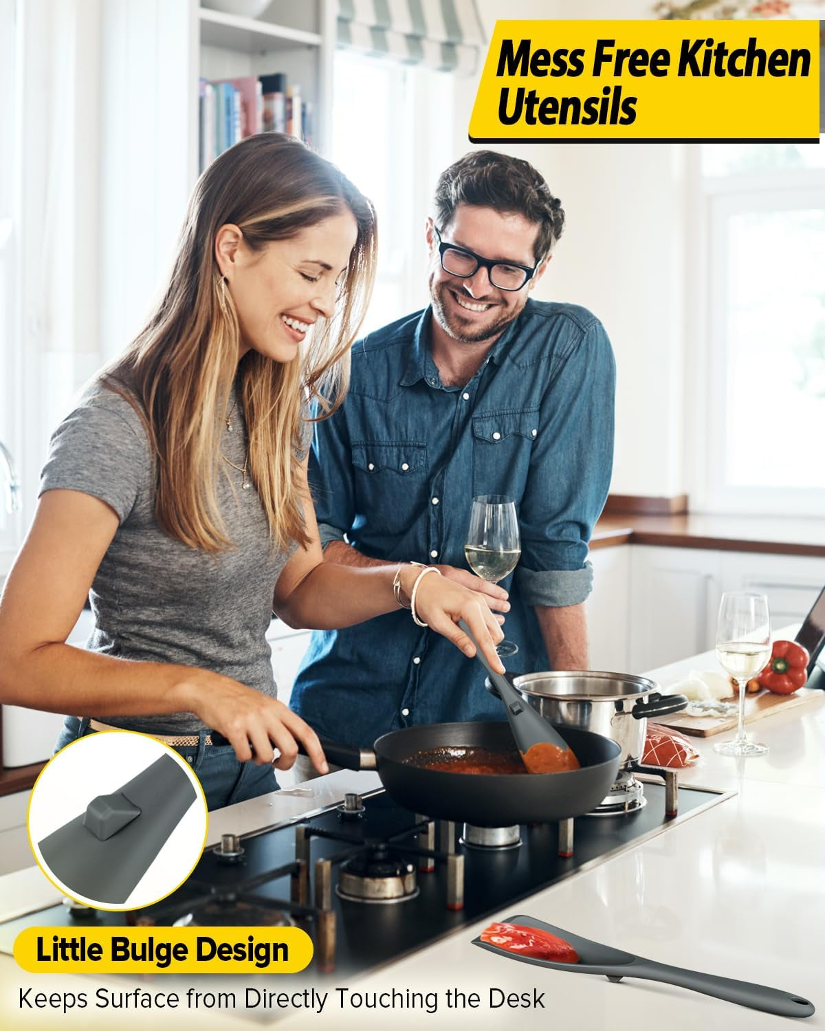 pack-of-2-cooking-spoons-for-non-stick-cookware-multifunction-spatula-spoon-bpa-free-one-piece-design-suitable-for-scooping-scraping-serving-and-mixinggray-blue