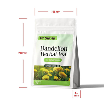 Dr. Siana Dandelion Root Tea Bags，Burdock Root Tea & Green Tea，5G X 30 Teabags - Premium Natural Herbal Tea, Support Digestive Function7