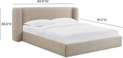 Babette Tan Boucle Queen Bed3