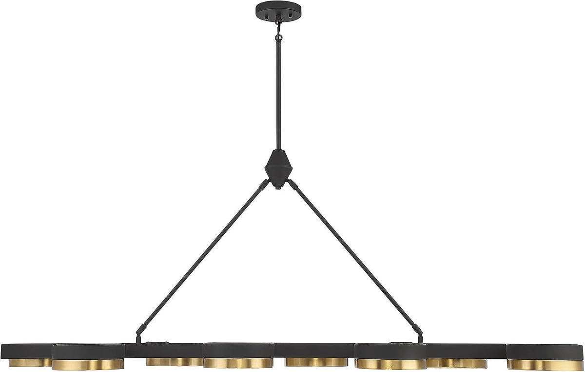 1-1636-8-143-ashor-modern-crushed-crystal-linear-chandelier-integrated-led-8-light-88-total-watts-23-h-x-60-l-matte-black-with-warm-brass-accents