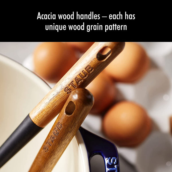 Staub Silicone with Wood Handle Cooking Utensil, Multi-Function Spatula Spoon8
