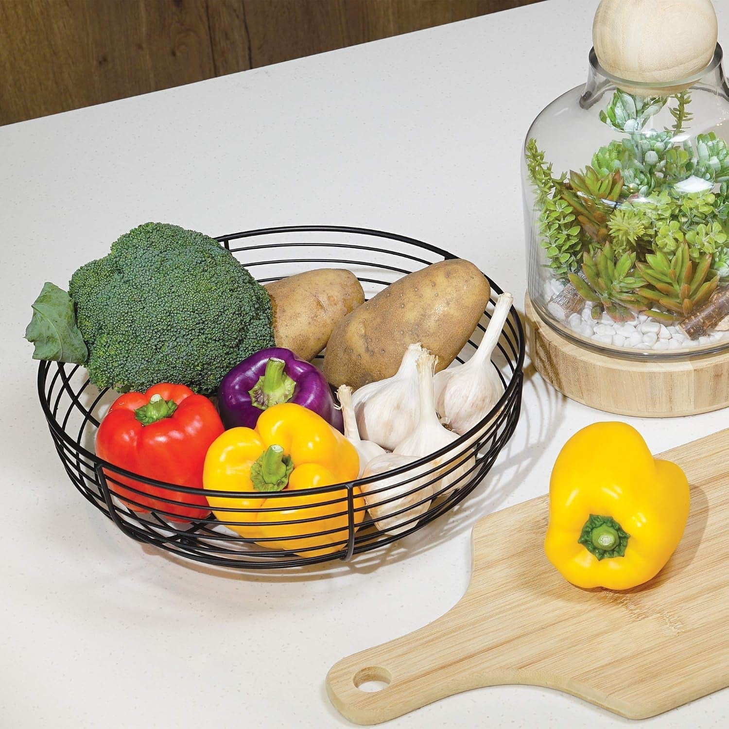 countertop-fruit-bowl-wire-basket-for-fruits-breads-vegetables-snacks-black