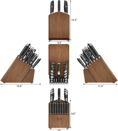 L Series 23-Piece Classic Knife Block Set, Forged German Steel, 10274573