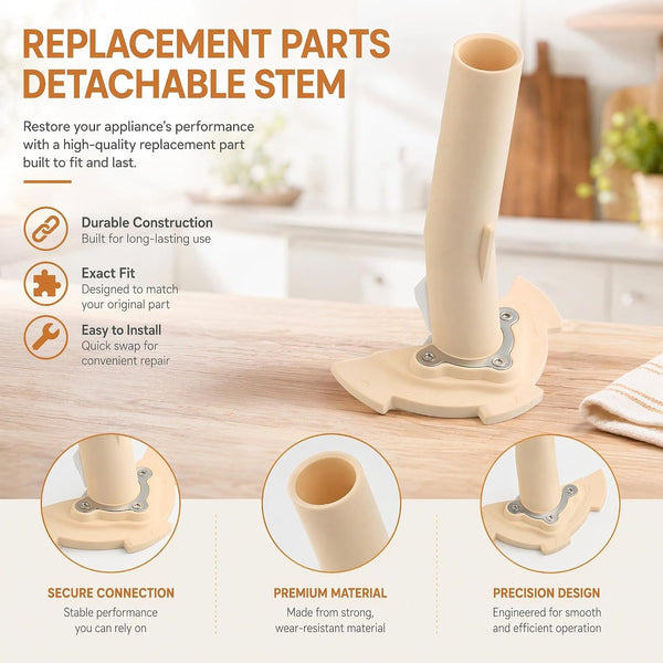 Detachable Stem for Cuisinart 14 Cup Food Processor DFP-14 DLC-2014 MP-14 | DLC-039ATX-1 Replacement Stem Fits Cuisinart 14-Cup Food Processors; Compatible with DFP-14, DLC-2014, MP-14 and DLC-7 Series6