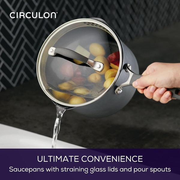 A1 Series with Scratchdefense Technology Nonstick Induction Cookware/Pots and Pans Set, 10 Piece - Graphite7