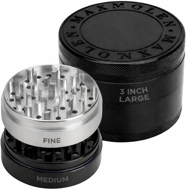 Large Manual Kitchen Spice & Seasoning Grinder, Dual Grind Plates for Fine & Medium Seasoning Texture1