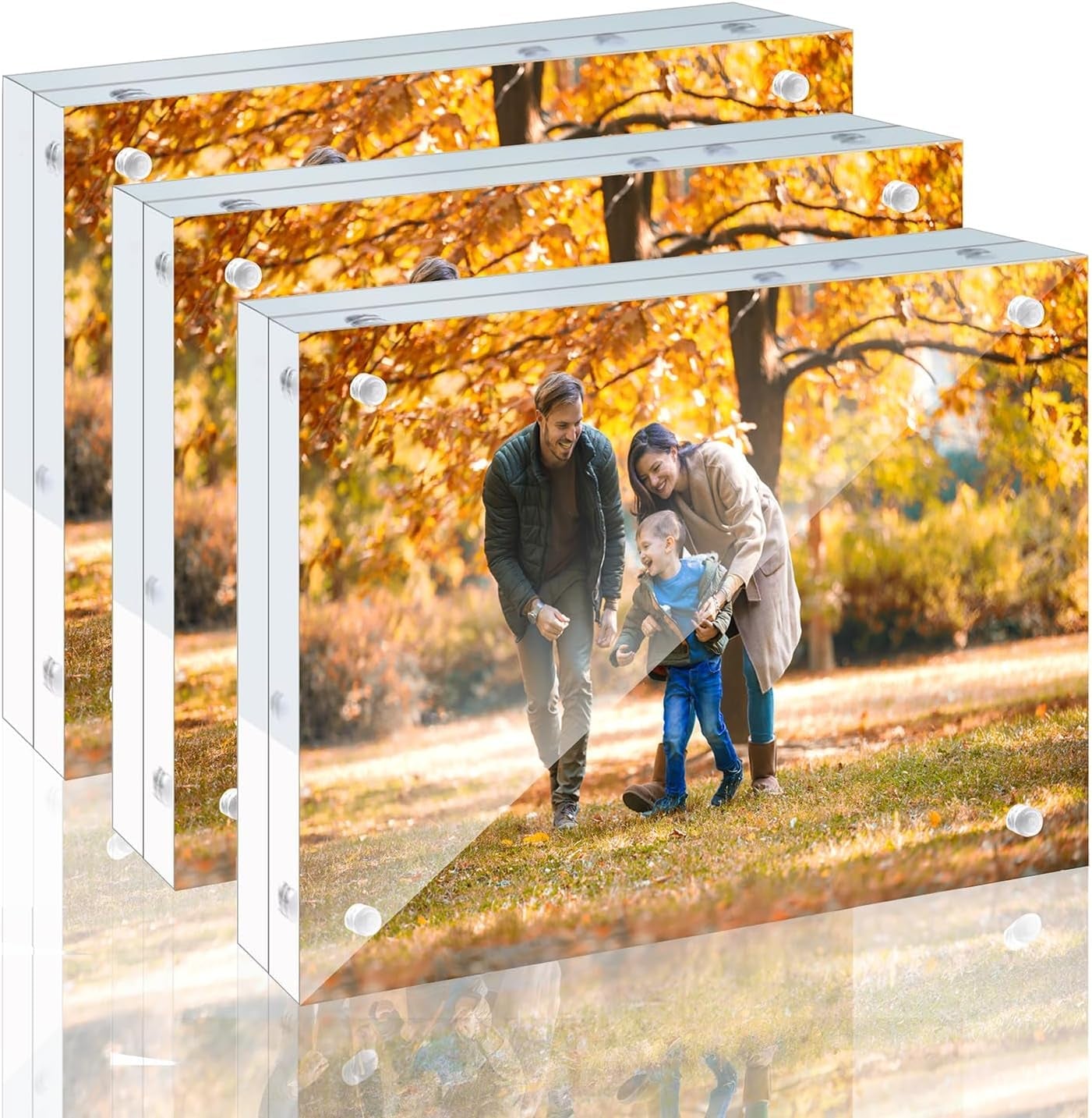 3-pack-5x7-acrylic-picture-frames-20-thicker-double-sided-magnetic-frame-with-uv-protection-freestanding-clear-frameless-display-for-tabletops-modern-photo-frame-set-for-home-office-decor