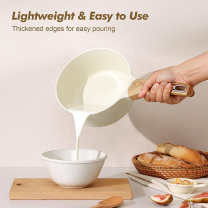 Ceramic Nonstick Sauce Pan with Lid, 1.5 Quart Small Saucepan, White Cooking Pot with Stay Cool Handle, Non Toxic Kitchen Sauce Pot, Non Stick Saucier Pan, Induction Pot, PFOA PTFE PFAS Free6