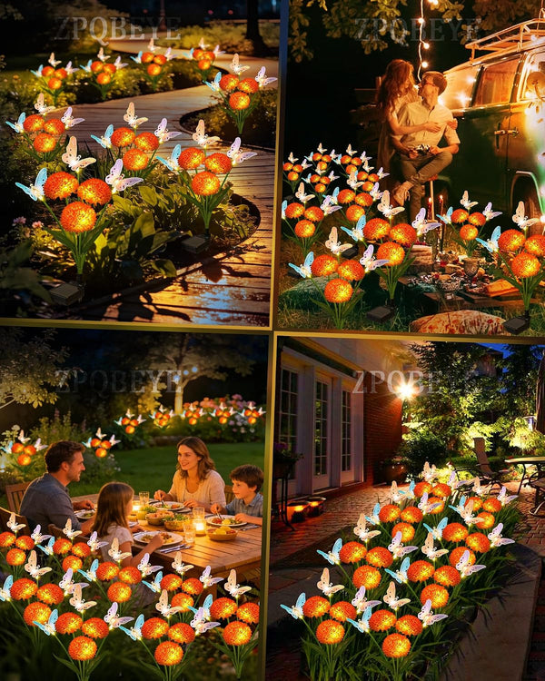 Solar Garden Lights Outdoor Waterproof Decorative 3 Pack2