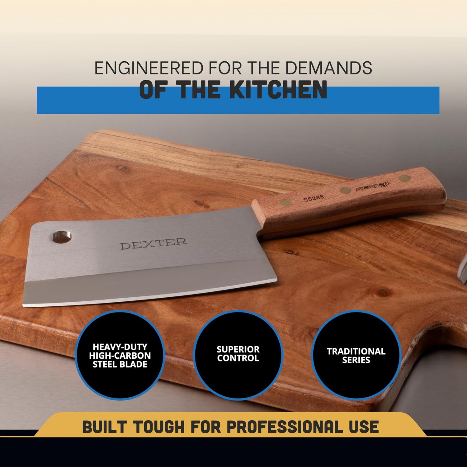 russell-s5288-8-inch-heavy-duty-cleaver-knife-traditional-series-professional-butcher-and-chef-cleaver-high-carbon-stainless-steel-blade-with-riveted-rosewood-handle-usa-made