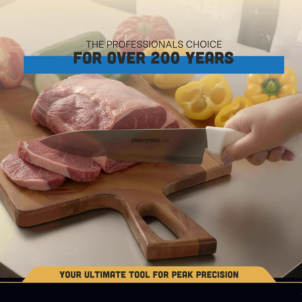 10” Cook’S Knife – P94802, High-Carbon Stainless Steel Blade, Ergonomic White Handle, Hand-Honed Edge for Precision Slicing – Basics Series, Made in USA8