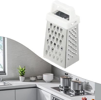 Multifunctional 4 Sides Grater Slicer Stainless Steel Handheld Potatoes Grater for MINI Vegetable Cutter Handheld for MINI Cutter Peeling for Grating & Slicing Tools(Green)2