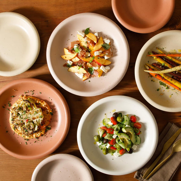 Corsica Clay Dinnerware Set - Stackable Colorful Boho Reactive Glaze Plates and Bowls Set -2 Time Oprah'S Favorite Things Brand- 16 Piece (Service for 4)- Matte Assorted Pottery Colors6
