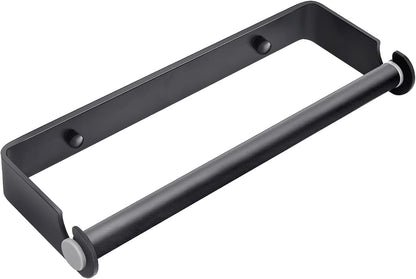 Under Cabinet Paper Towel Holder, Adhesive or Drill Mount Paper Towel Holder, Wall Mount Paper Towel Holders for Kitchen or Bathroom (Black)1