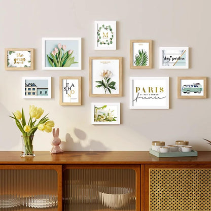 16 Pack 5 X 7 Inch Wooden Picture Frames, Rustic and Farmhouse Wood Picture Frames for Desk Craft, Ideal for Table, Home and Wall Decor7