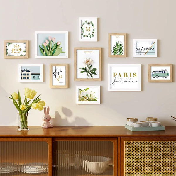 16 Pack 5 X 7 Inch Wooden Picture Frames, Rustic and Farmhouse Wood Picture Frames for Desk Craft, Ideal for Table, Home and Wall Decor7