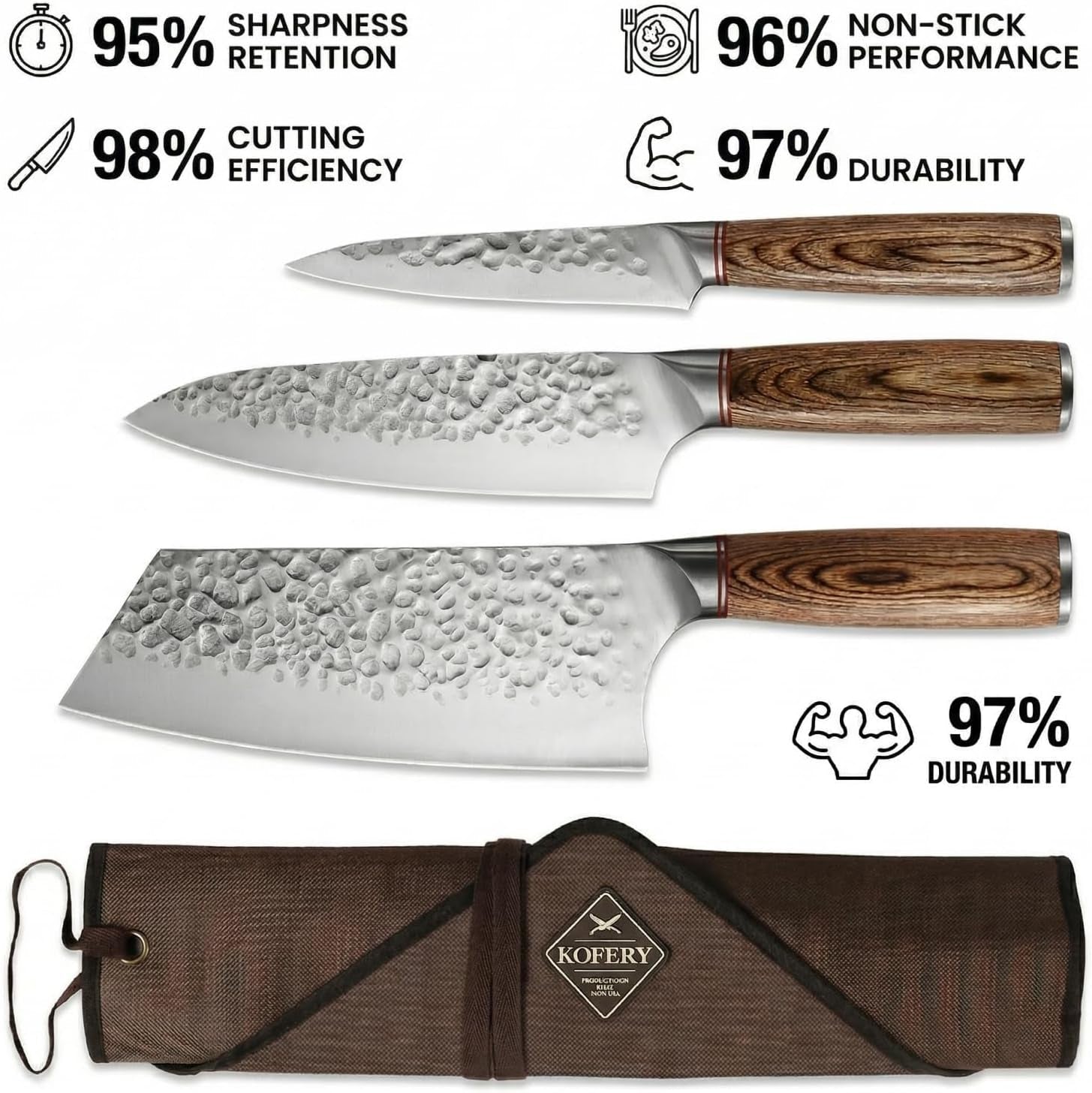 forged-high-carbon-steel-knife-set-for-chefs-grill-masters-meat-cutting-outdoor-cooking-for-culinary-students-butcher-cleaver-honing-rod-travel-knife-roll-hand-hammered-blades