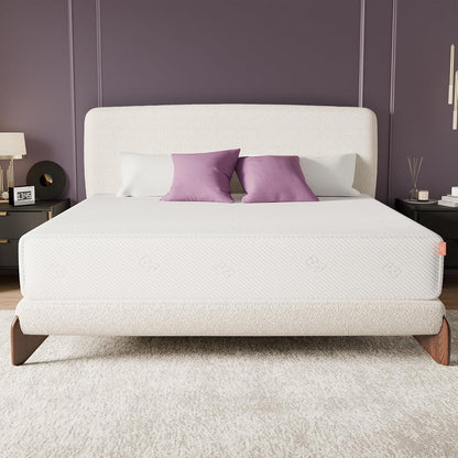 King Size Mattress 10-Inch for Cooler Sleep – Cooling Gel Memory Foam with Back Support & Pressure Relief, Medium to Firm, Airflow Kingl Mattress in a Box for Amilies, Couples, Bedrooms1