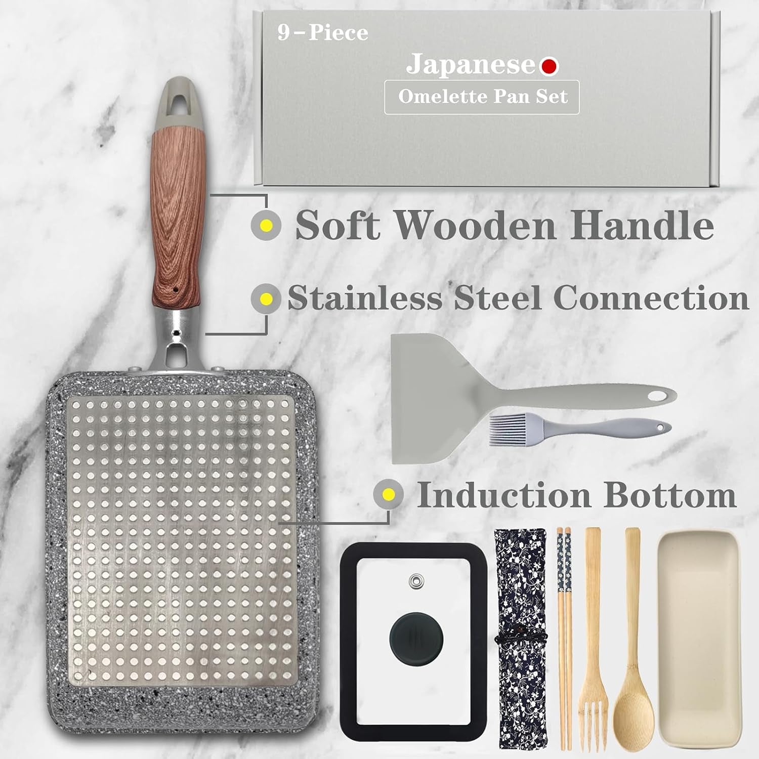 9pcs-tamagoyaki-pan-set-japanese-omelette-pan-nonstick-with-lid-square-japanese-egg-skillet-rectangle-7x5-grey