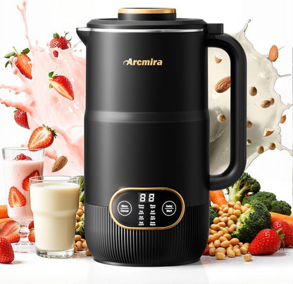 8 in 1 Nut Milk Maker Machine, 35Oz Soy Milk Maker with 8 Blades | Delay Start/Keep Warm/Self-Clean/Boil Water for Homemade Almond, Oat, Soy, Juice, Plant Based & Non-Dairy Beverage for Family1