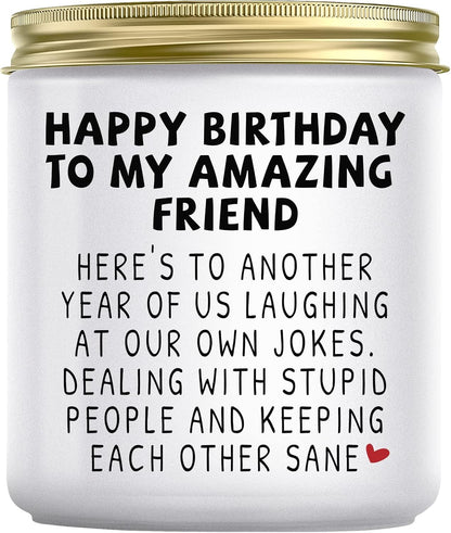 Happy Birthday Gifts for Women Best Friend, Lavender Candle1