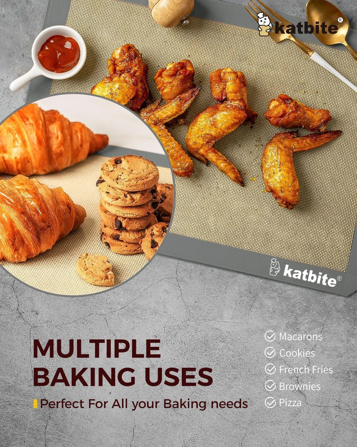 silicone-baking-mat-set-of-3-grey-2-half-sheets-mats-1-quarter-baking-sheet-reusable-nonstick-bakeware-mats-for-cookies-macarons-bread