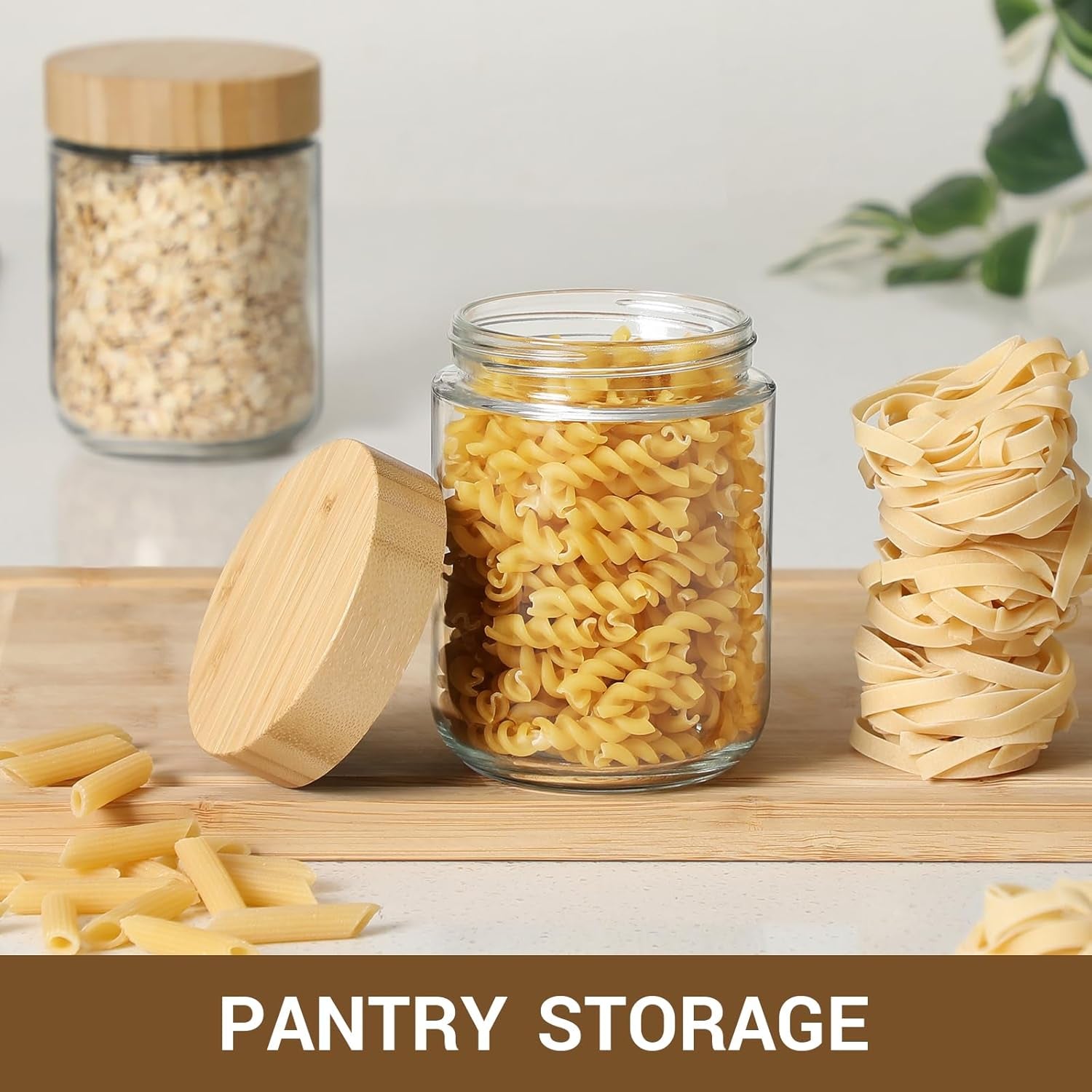 4-pack-16oz-glass-jars-with-airtight-lids-overnight-oats-containers-with-bamboo-lids-wide-mouth-mason-salad-jars-glass-food-storage-containers-for-snacks-yogurt-spice-sugar
