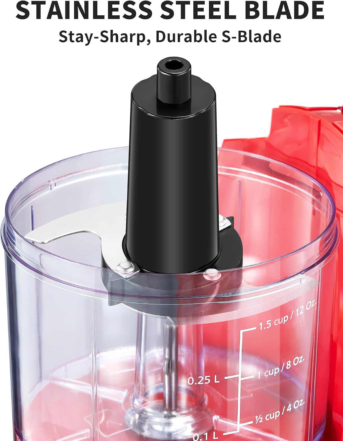 1-5-cup-one-touch-electric-food-chopper-100w-mini-food-processor-meat-grinder-mix-chop-mince-and-blend-vegetables-fruits-nuts-meats-stainless-steel-blade-red