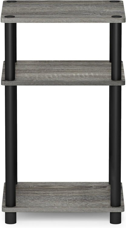 JUST Toolless 3-Tier Side Table, Open Shelf End Table, French Oak | Soft-Corner, Night Stand, Bedside Table, for Living Room, Bedroom, Bathroom7