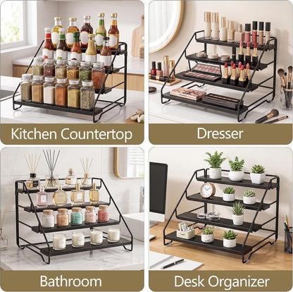 4-Tier Adjustable Depth Spice Rack Organizer for Cabinet,Pantry,Countertop7