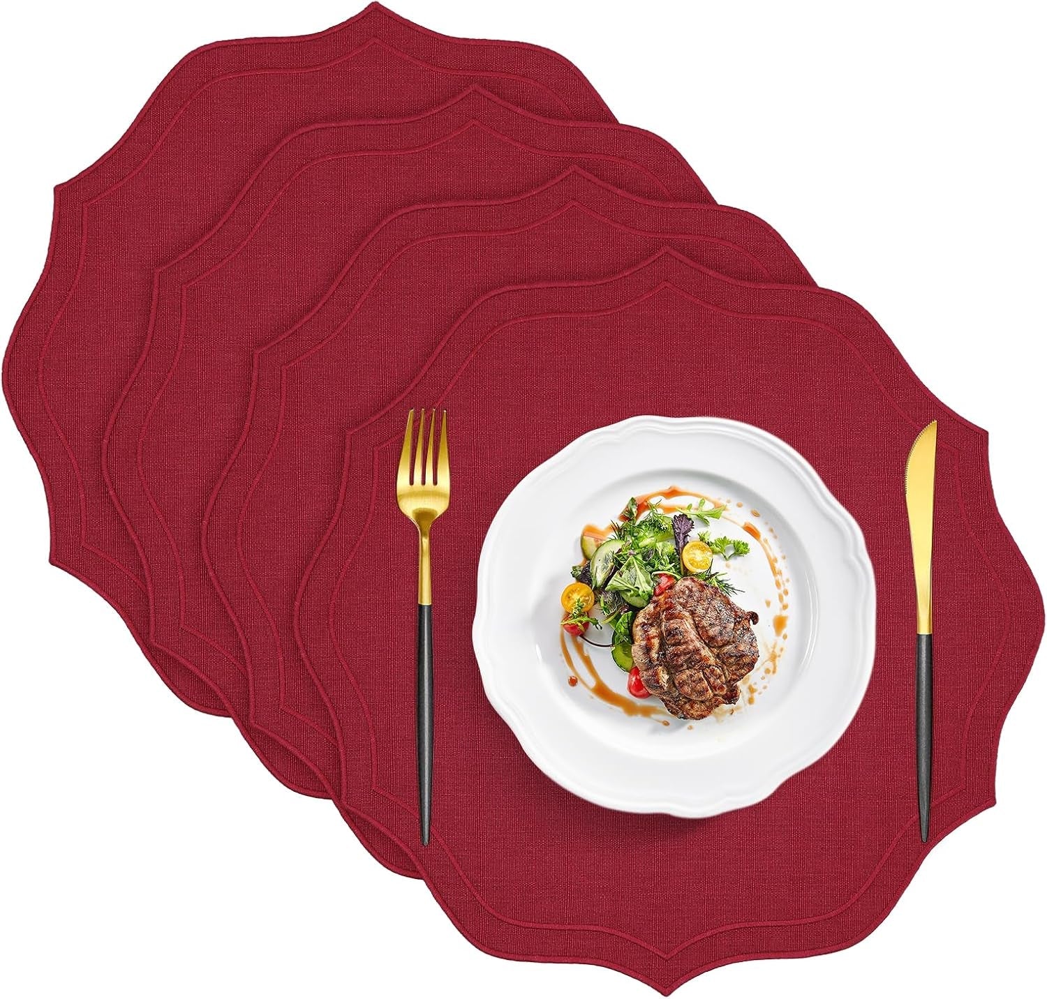 faux-linen-round-placemats-set-of-4-washable-wrinkle-resistant-non-slip-table-placemats-double-sided-scalloped-embroidered-fabric-placemats-for-kitchen-dining-table-decor-15-35-burgundy