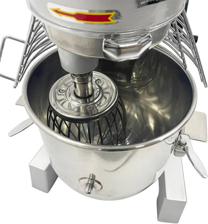 15L Commercial Food Stand Mixer, 3-Speeds Adjustable 110V Dough Mixer, 450W Electric Dough Mixing Machine with 3 Mixing Tools9