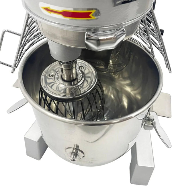 15L Commercial Food Stand Mixer, 3-Speeds Adjustable 110V Dough Mixer, 450W Electric Dough Mixing Machine with 3 Mixing Tools9