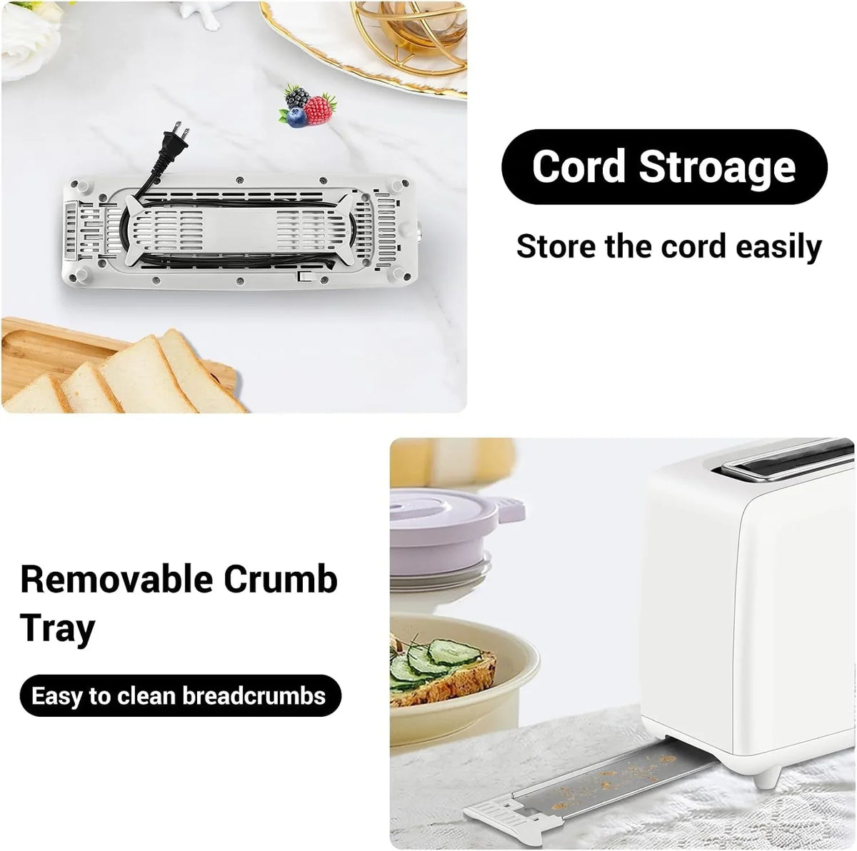stainless-steel-toaster-2-slice-slim-10-single-long-slot-white-6-shade-settings-extra-wide-slot-fits-bagels-artisan-bread-defrost-cancel-function-removable-crumb-tray