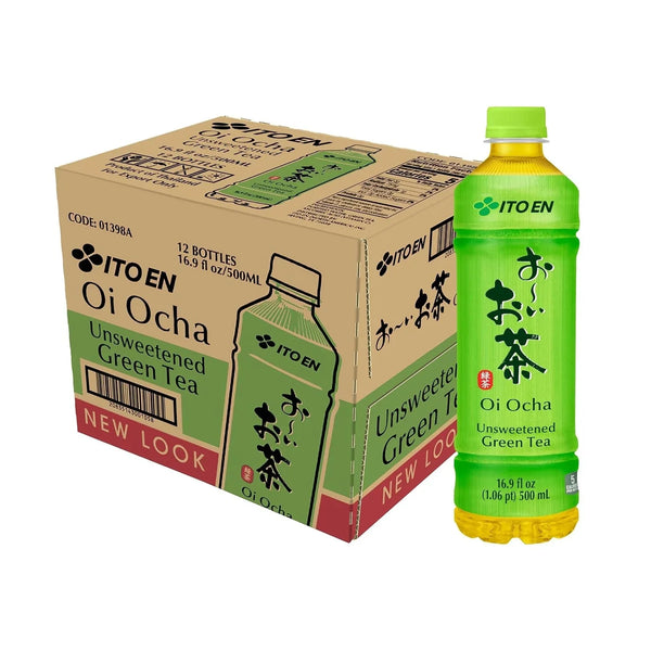 Tea Oi Ocha Green Tea, Unsweetened, 16.9 Ounce (Pack of 12)1