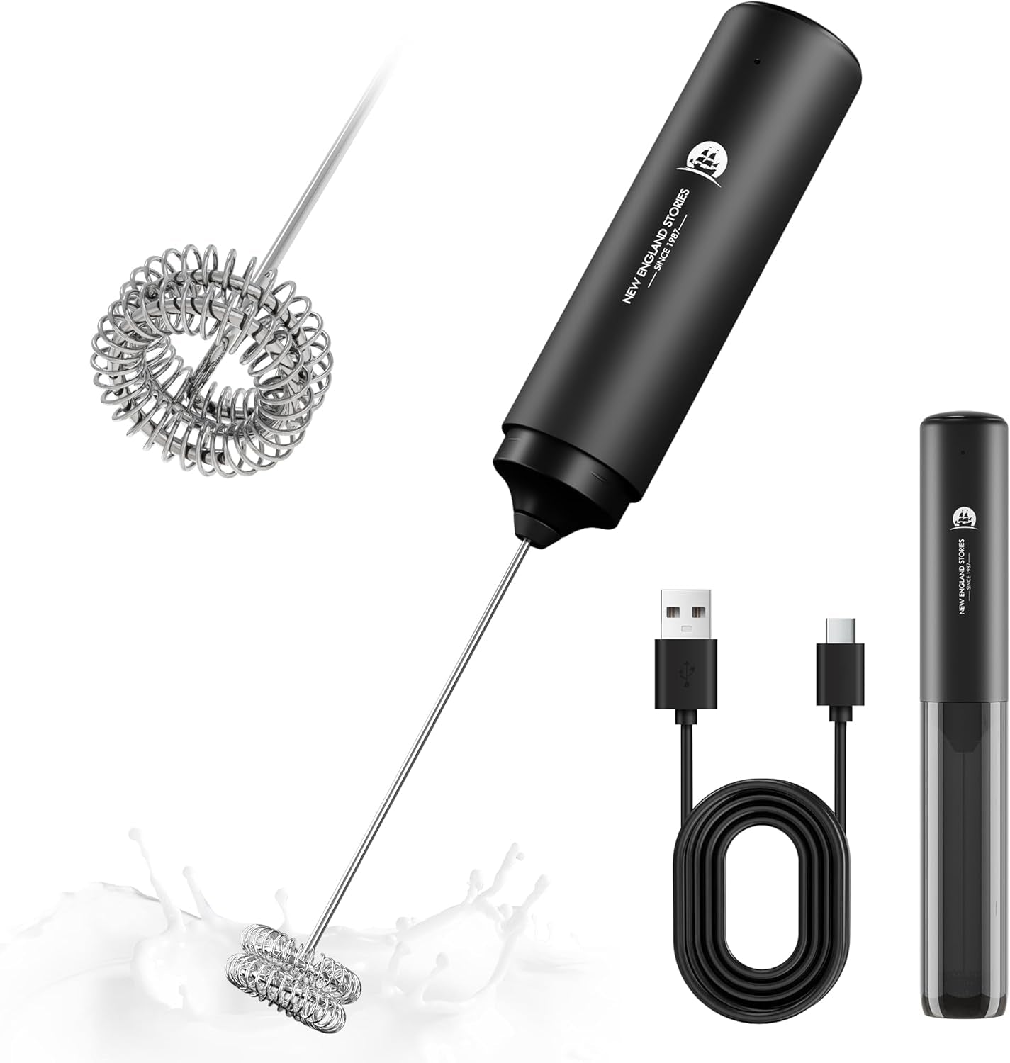 handheld-rechargeable-milk-frother-wand-rich-foam-in-seconds-removable-dishwasher-safe-whisk-travel-cover-included-perfect-drink-mixer-for-lattes-more