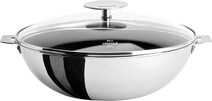 WOKT20QEKP Non-Stick Wok with Domed Glass Lid, Silver, 1.5 Quart1